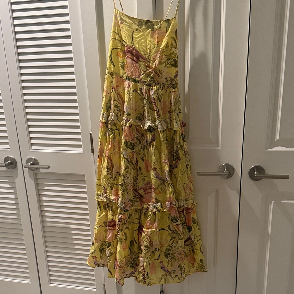 Floral Yellow Cara Cara Maxi Dress